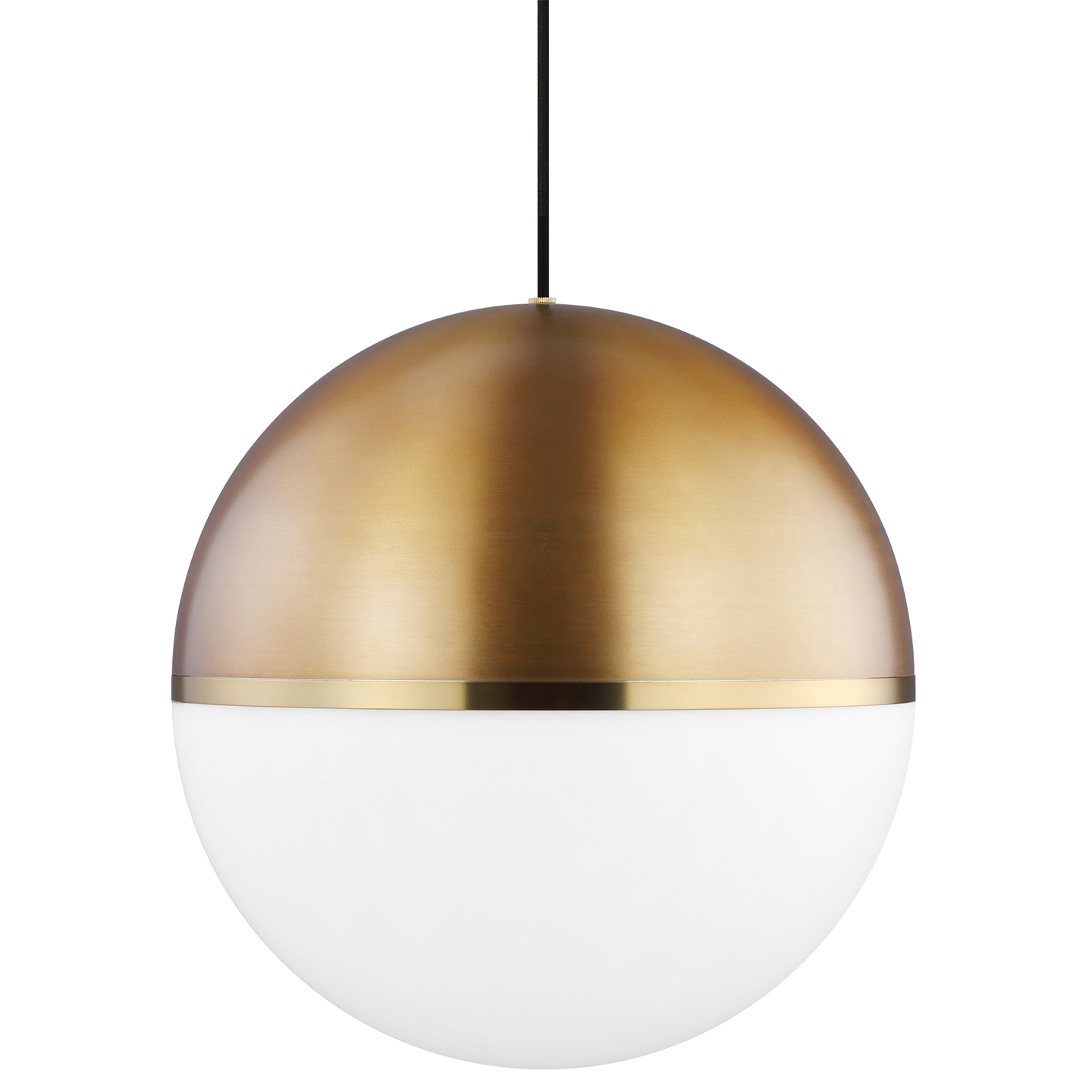 Akova Grande Pendant Aged Brass/Bright Brass 2700K 90 CRI med. base a21 led 90cri 2700k 120v