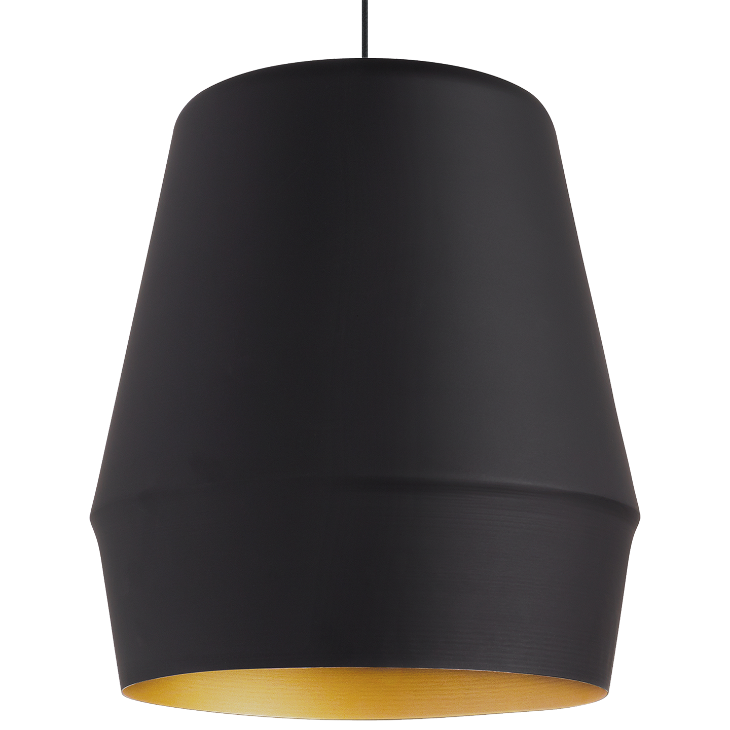 Allea Pendant | Black/gold Bulb Not Included