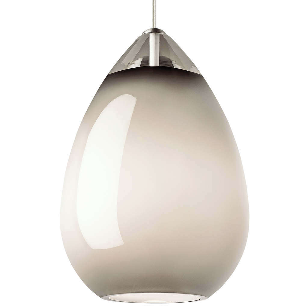Alina Grande Pendant Smoke Satin Nickel Bulb Not Included
