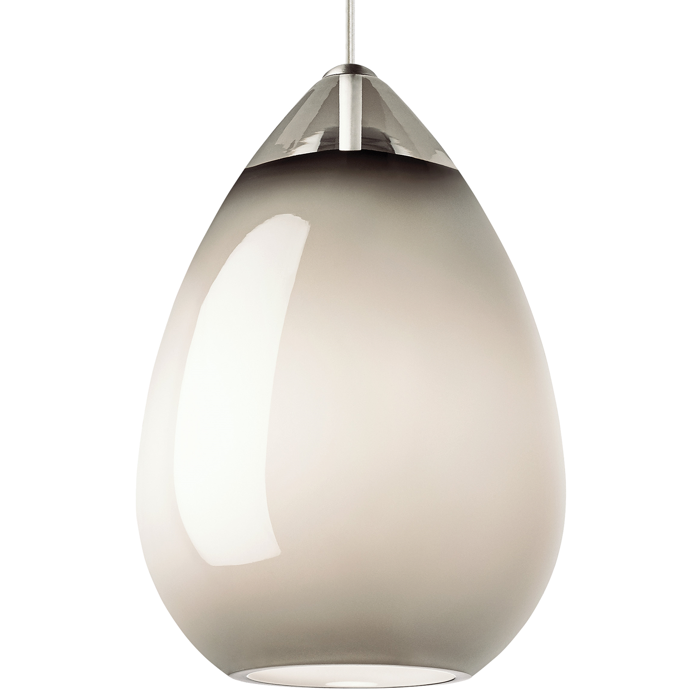 Alina Grande Pendant Smoke Satin Nickel Bulb Not Included