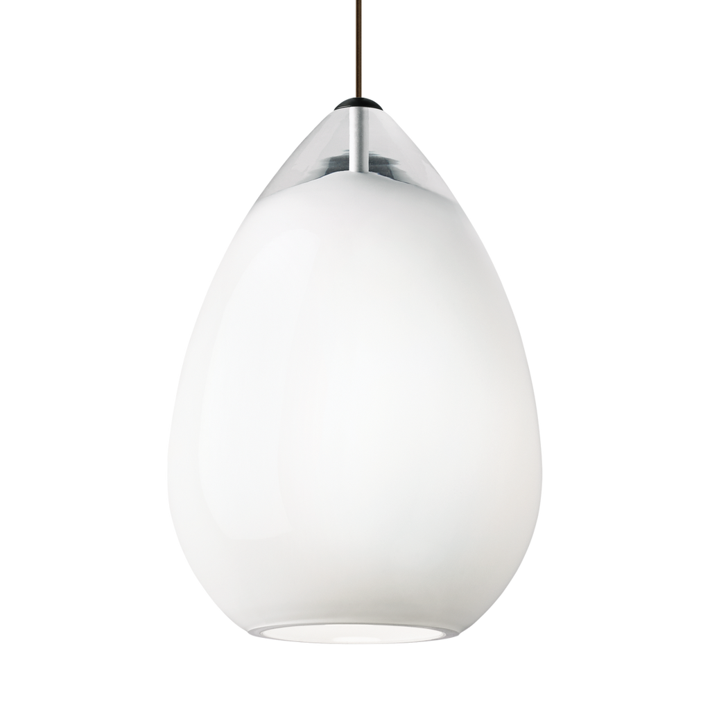 Alina Grande Pendant White Satin Nickel 2700K 90 CRI a19 led 90 cri 2700k 120v