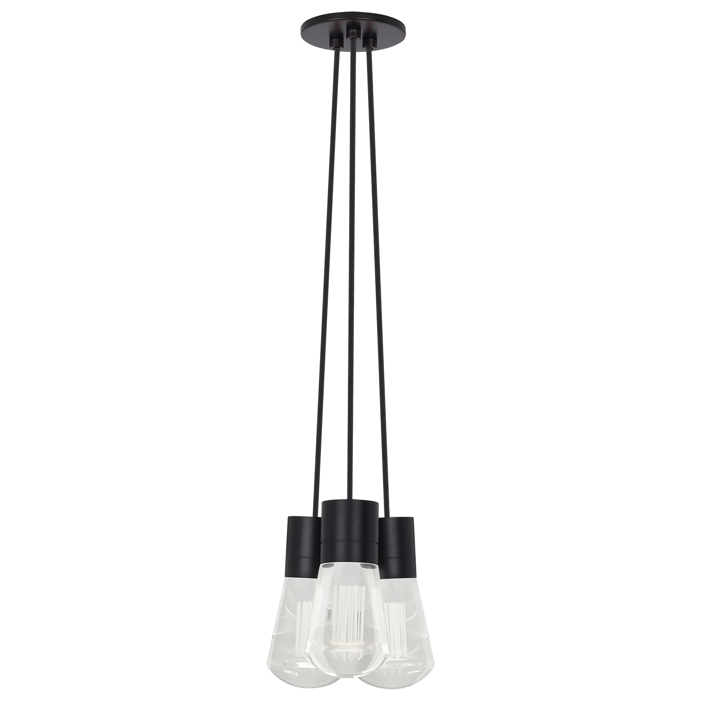 Alva 3-Light Chandelier | Black