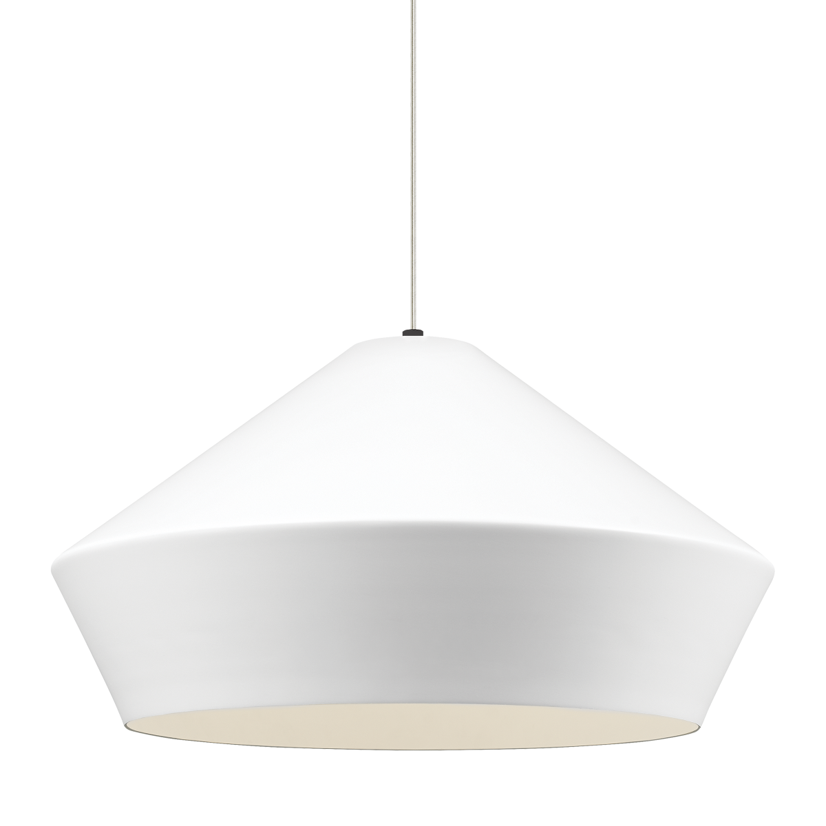 Brummel Grande Pendant | Black | White Bulb(s) Not Included