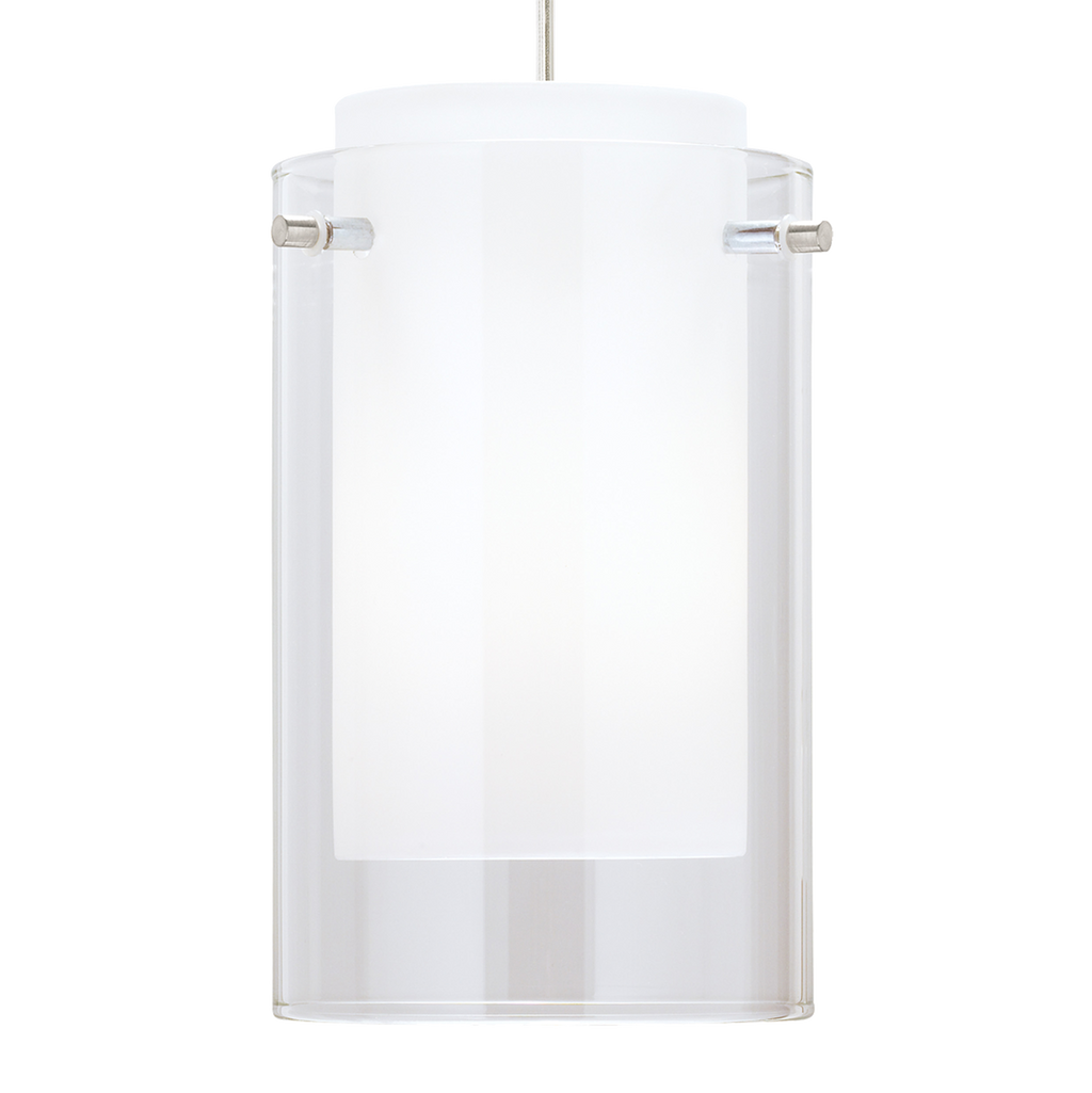 Echo Large Pendant Large Clear Satin Nickel 2700K 90 CRI a19 led 90 cri 2700k 120v