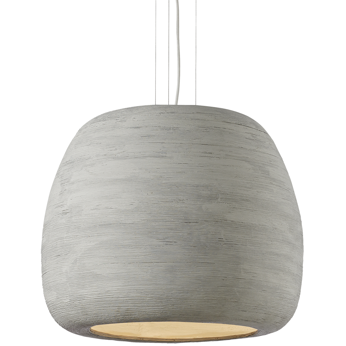Karam Large Pendant | Large Concrete/White Bulb Not Included