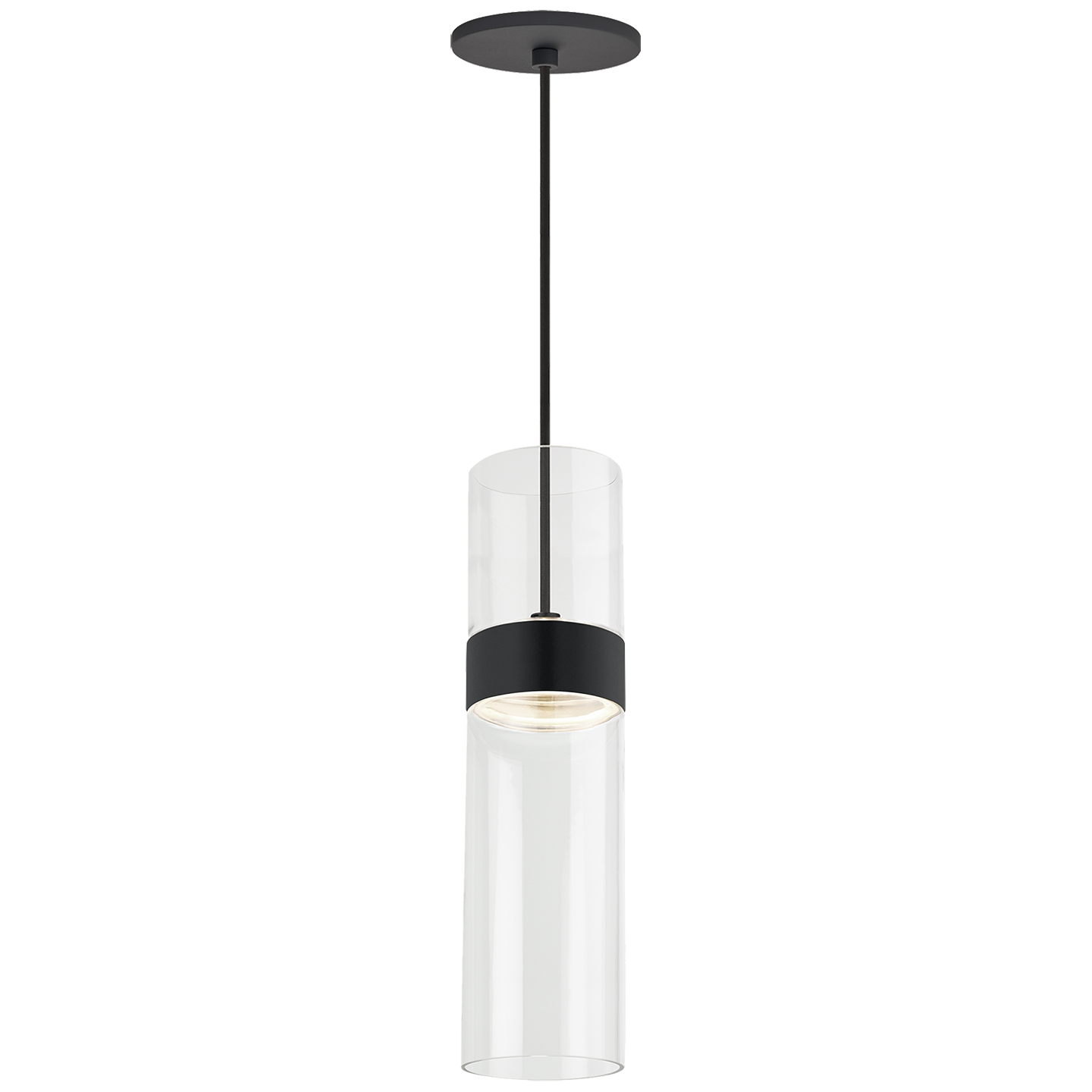 Manette Medium Pendant Clear Glass black 3000K 90 CRI integrated led 90 cri 3000k 120v