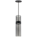 Manette Medium Pendant Transparent Smoke Glass black 3000K 90 CRI integrated led 90 cri 3000k 120v