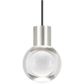 Mina Pendant 1-LITE Clear satin nickel 3000K-2200K 90 CRI led 90 cri warm color dimming 3000k - 2200k 120v (t24)