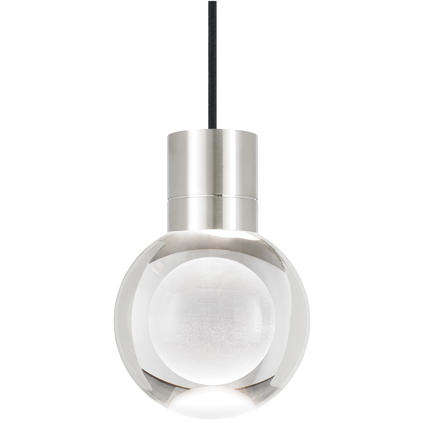 Mina Pendant 1-LITE Clear satin nickel 3000K-2200K 90 CRI led 90 cri warm color dimming 3000k - 2200k 120v (t24)