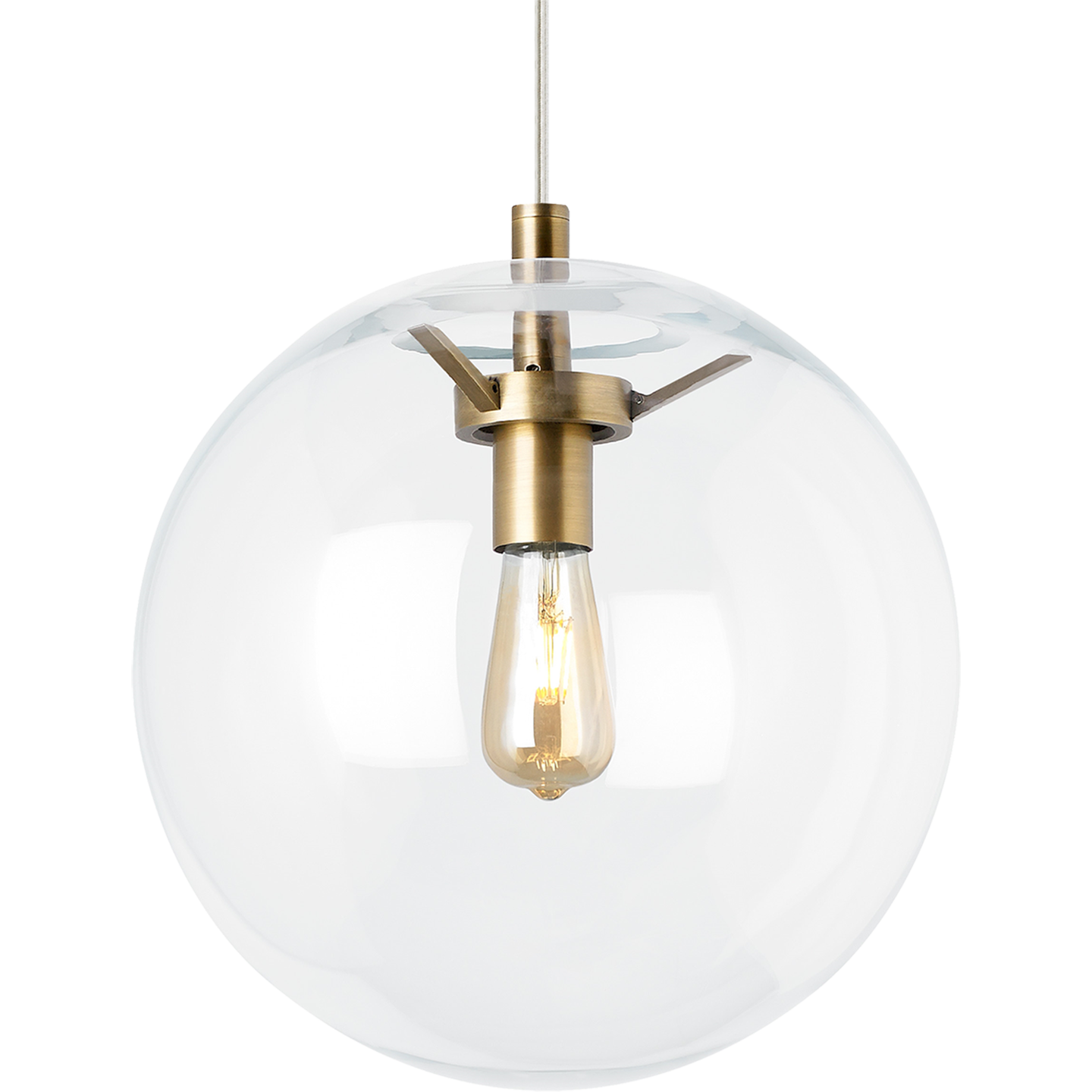 Palona Pendant Clear Aged Brass Bulb Not Included