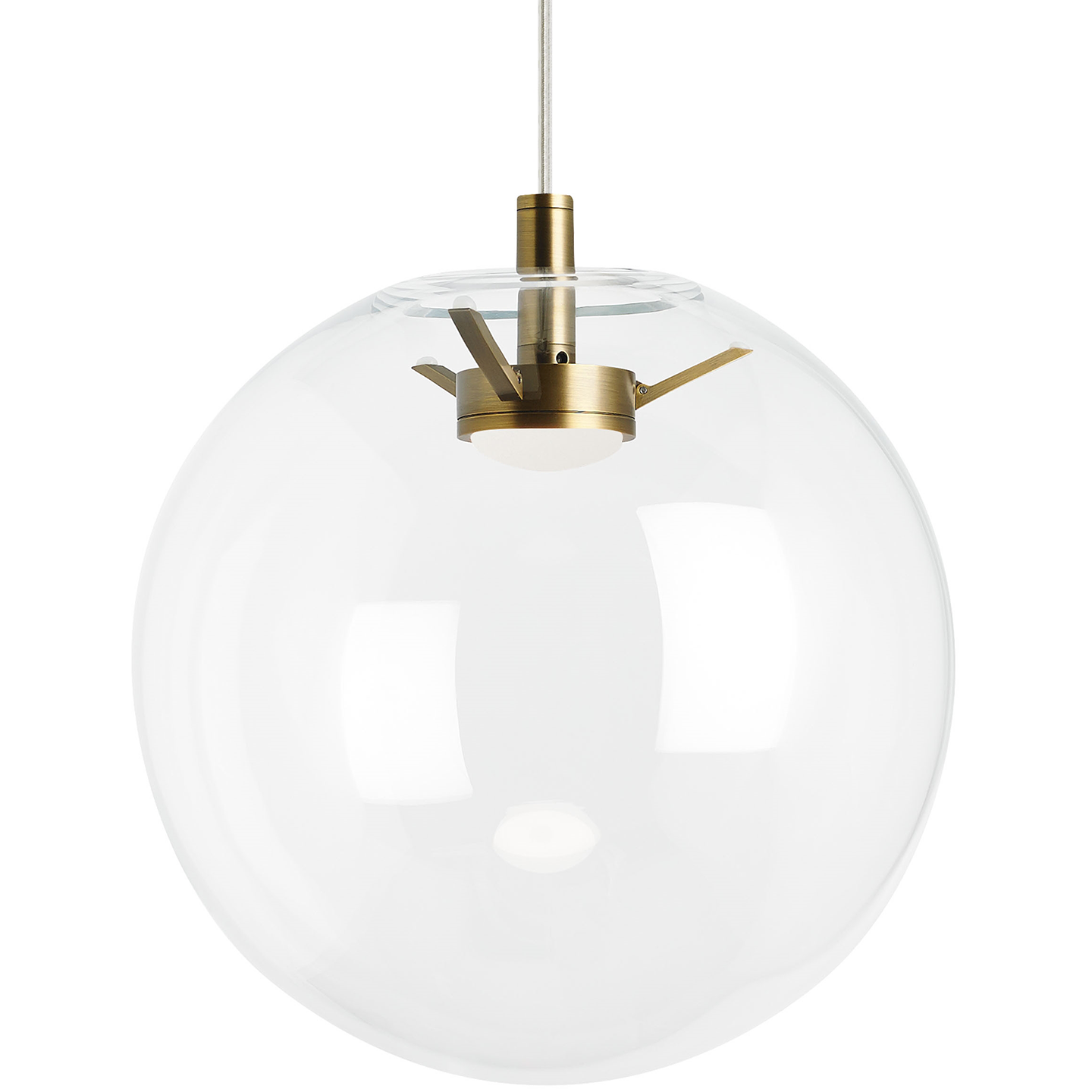 Palona Pendant Clear Aged Brass 3000K-2200K 90 CRI led warm dim 3000k - 2200k 120v