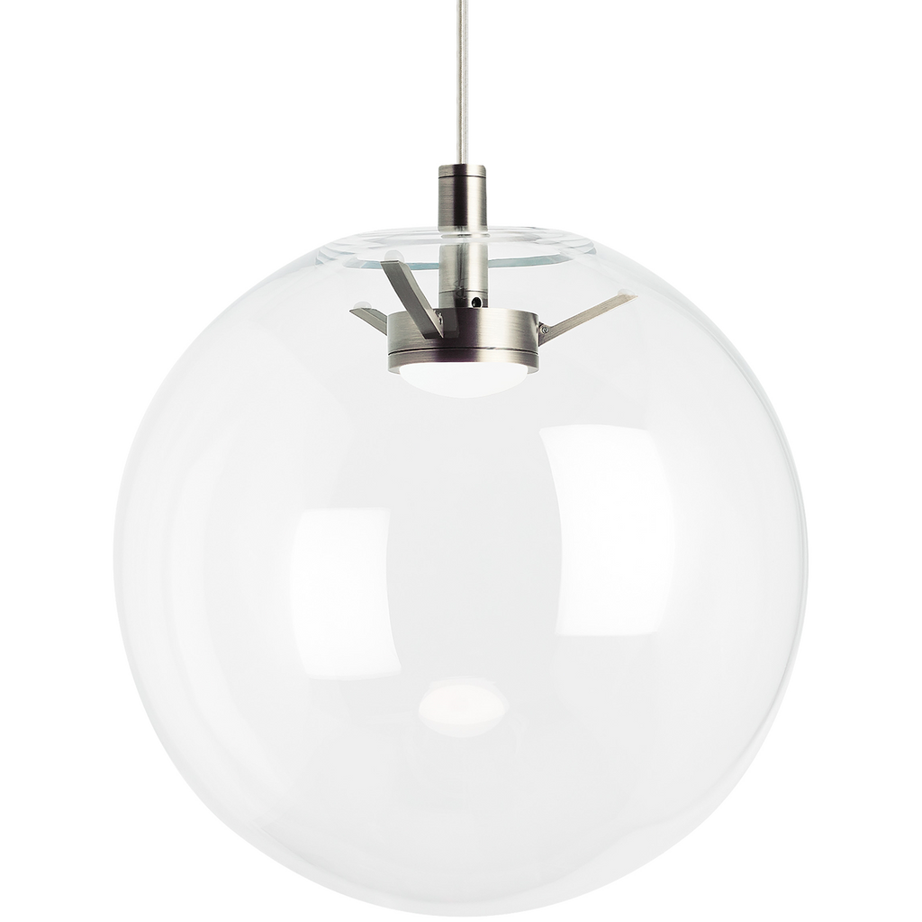 Palona Pendant Clear Satin Nickel 3000K-2200K 90 CRI led warm dim 3000k - 2200k 120v