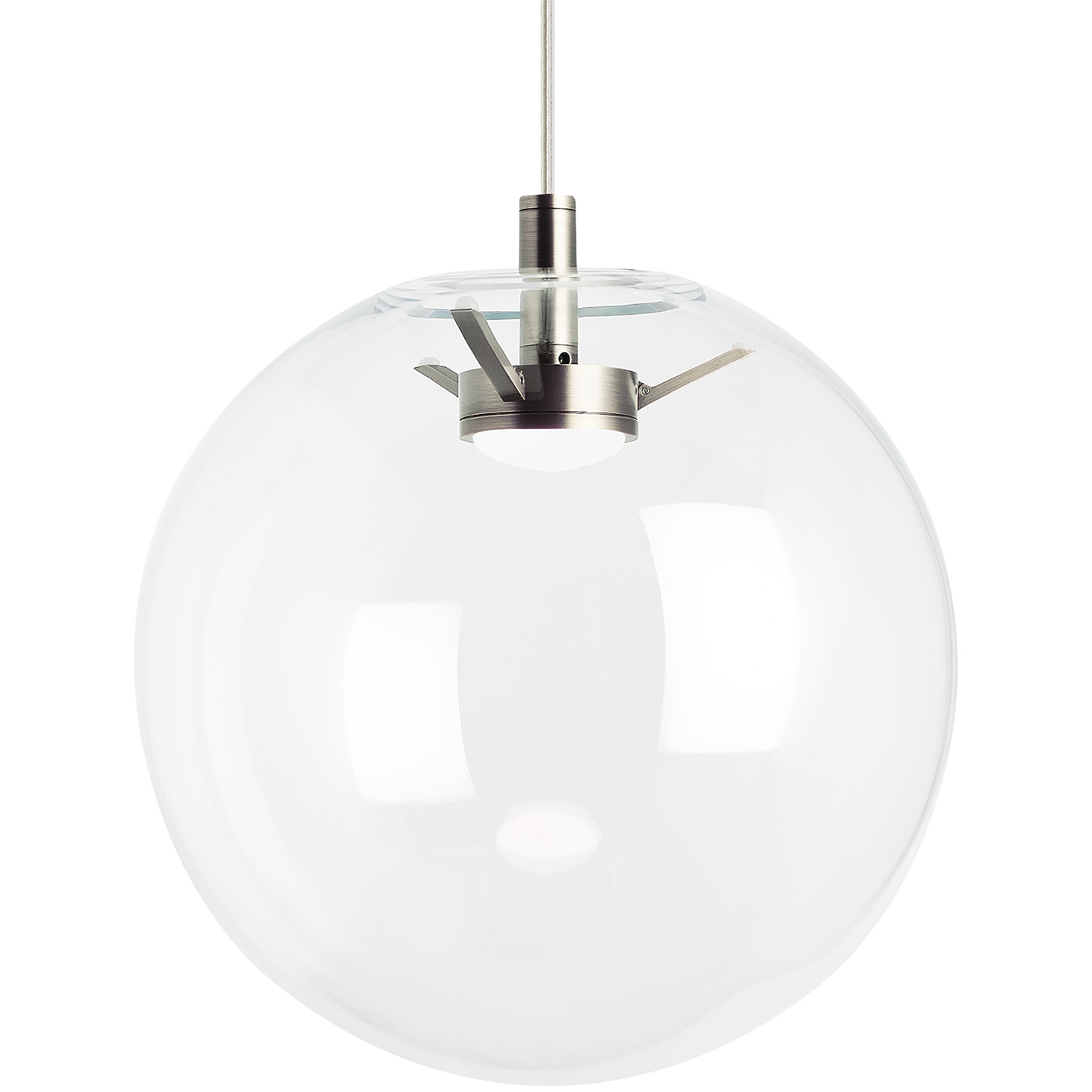 Palona Pendant Clear Satin Nickel 3000K-2200K 90 CRI led warm dim 3000k - 2200k 120v