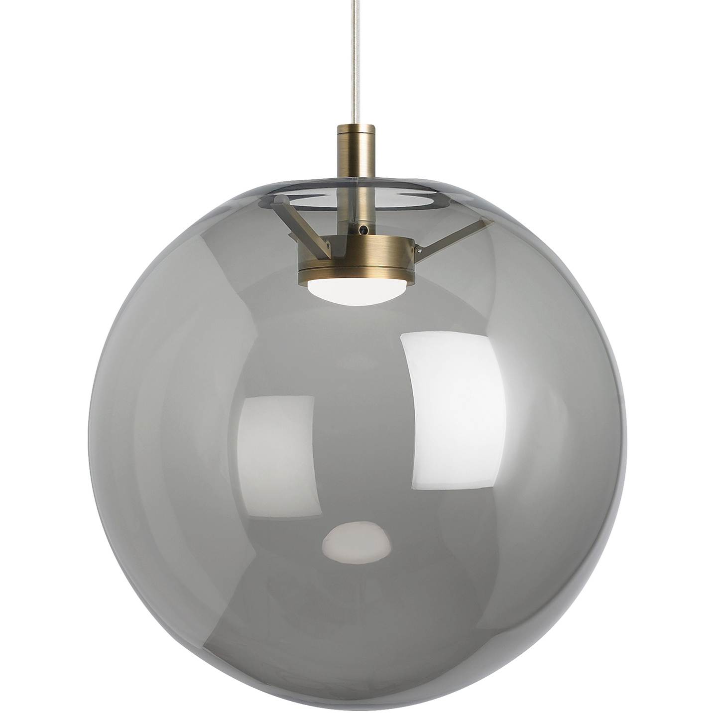 Palona Pendant Smoke Aged Brass 3000K-2200K 90 CRI led warm dim 3000k - 2200k 120v