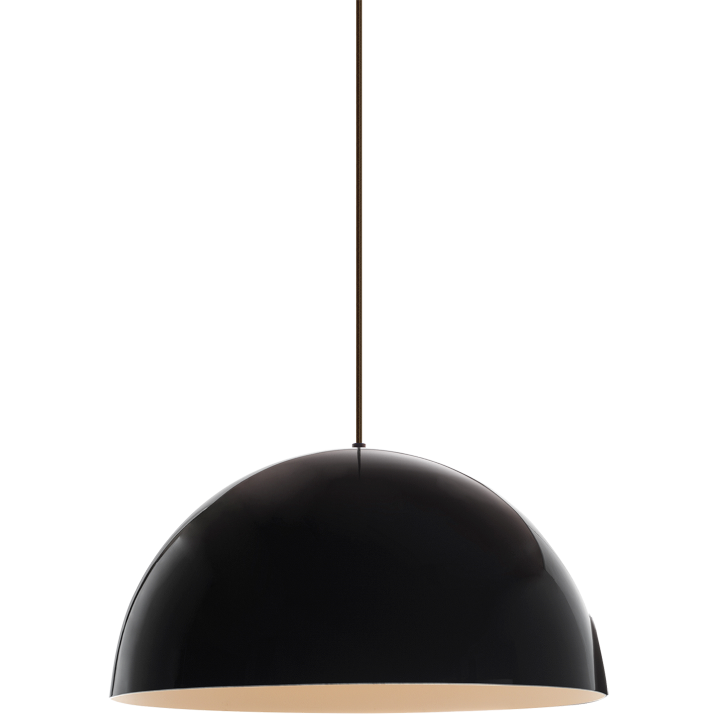 Powell Street Pendant Gloss Black/White black 3000K 80 CRI g40 led 80 cri 3000k 120v