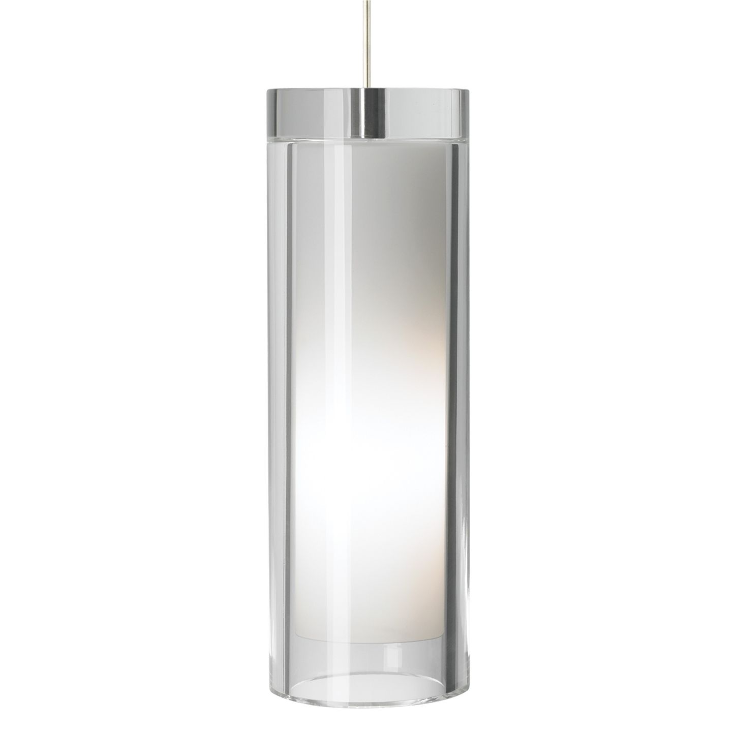 Sara Grande Pendant Clear Satin Nickel 2700K 80 CRI bt15 led 80 cri 2700k 120v