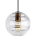 Sedona Medium Pendant Clear Aged Brass Bulb Not Included