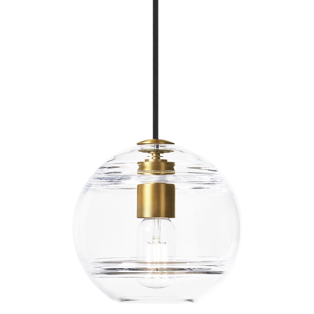 Sedona Medium Pendant Clear Aged Brass Bulb Not Included