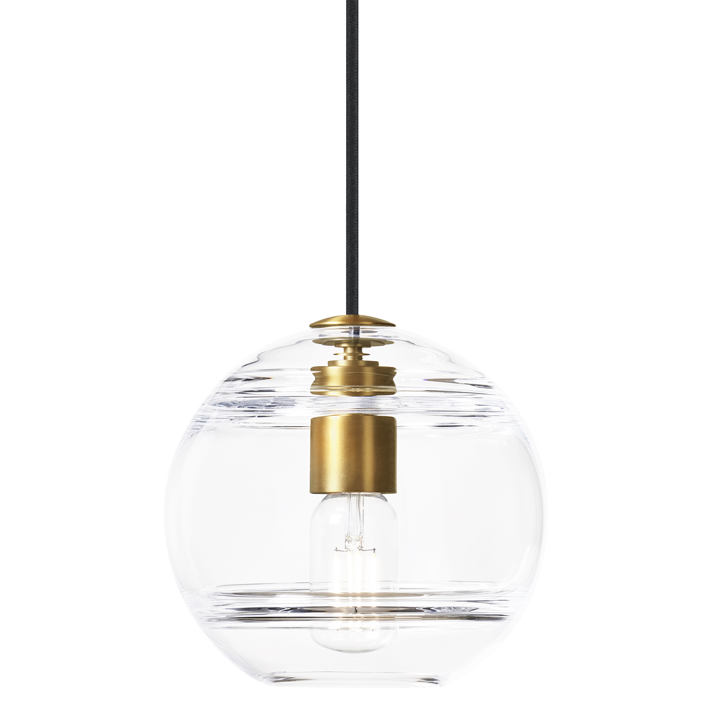 Sedona Medium Pendant Clear Aged Brass Bulb Not Included