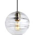 Sedona Medium Pendant Clear Satin Nickel 2700K 90 CRI led t14 90 cri 2700k 120v