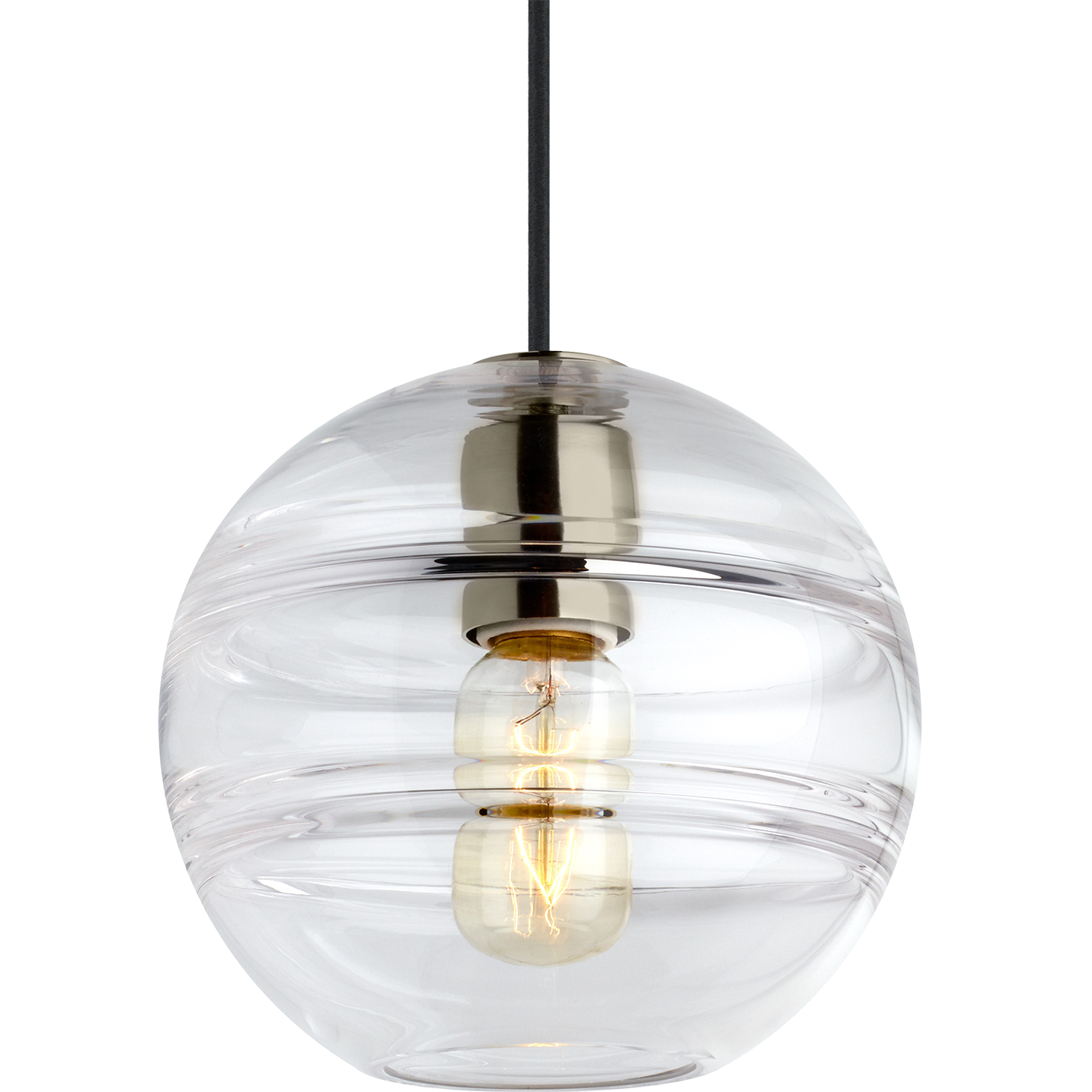Sedona Medium Pendant Clear Satin Nickel 2700K 90 CRI led t14 90 cri 2700k 120v