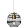 Sedona Medium Pendant Transparent Smoke Aged Brass Bulb Not Included