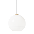 Sedona Medium Pendant | White Aged Brass Bulb Not Included