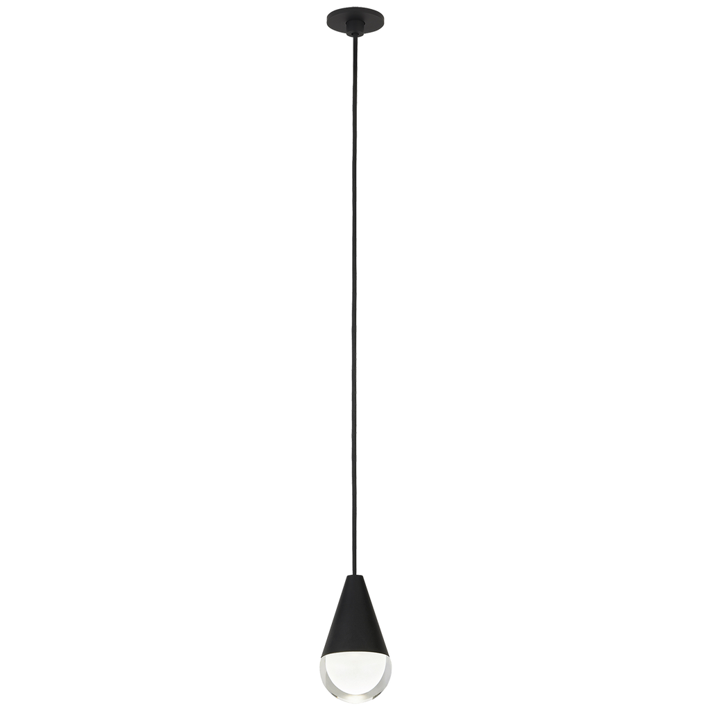 Cupola Port Alone Pendant 1 Light Port Alone Nightshade Black 3000K 90 CRI integrated led 90 cri 3000k 120v-277v unv