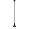 Cupola Port Alone Pendant 1 Light Port Alone Nightshade Black 3000K 90 CRI integrated led 90 cri 3000k 120v-277v unv