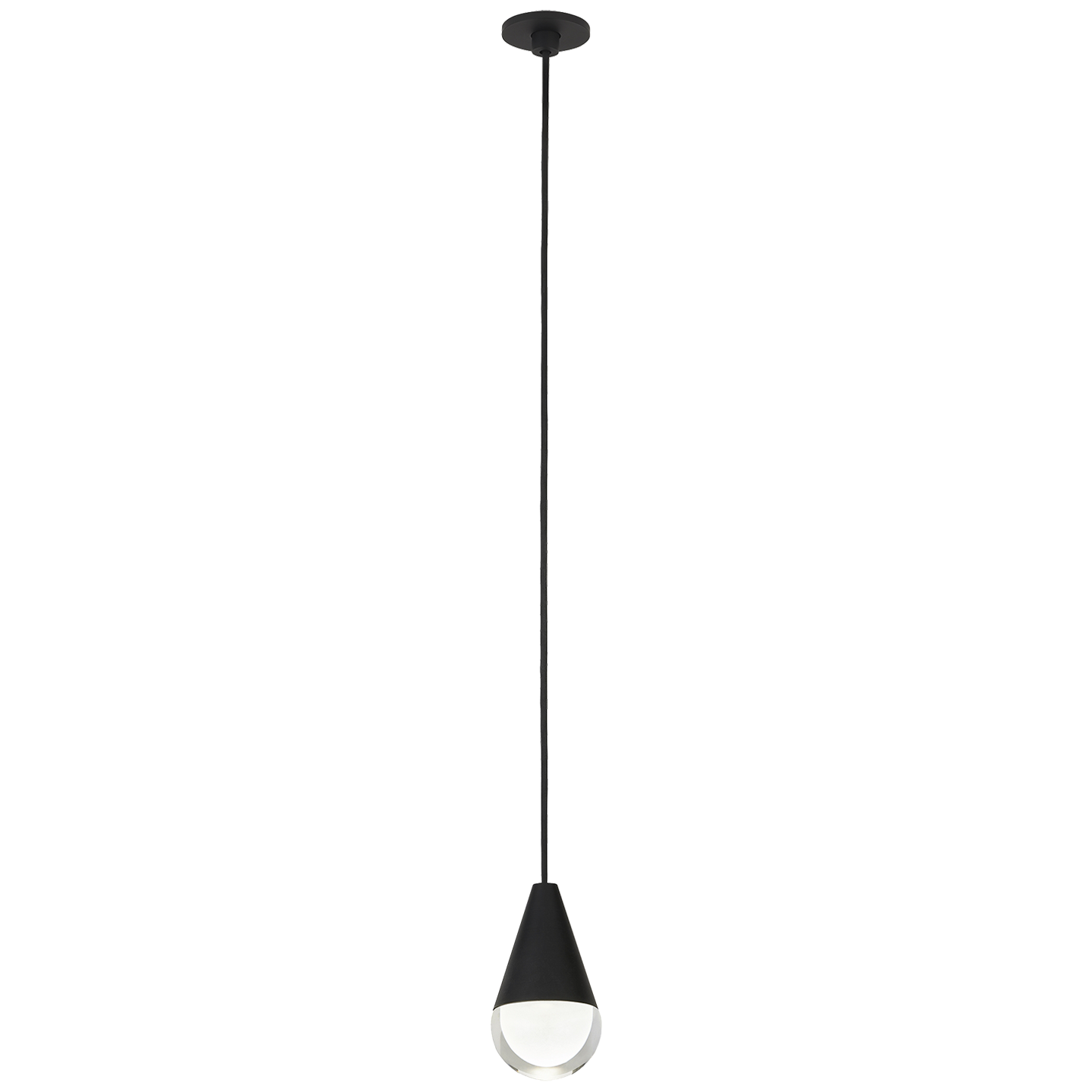 Cupola Port Alone Pendant 1 Light Port Alone Nightshade Black 3000K 90 CRI integrated led 90 cri 3000k 120v-277v unv