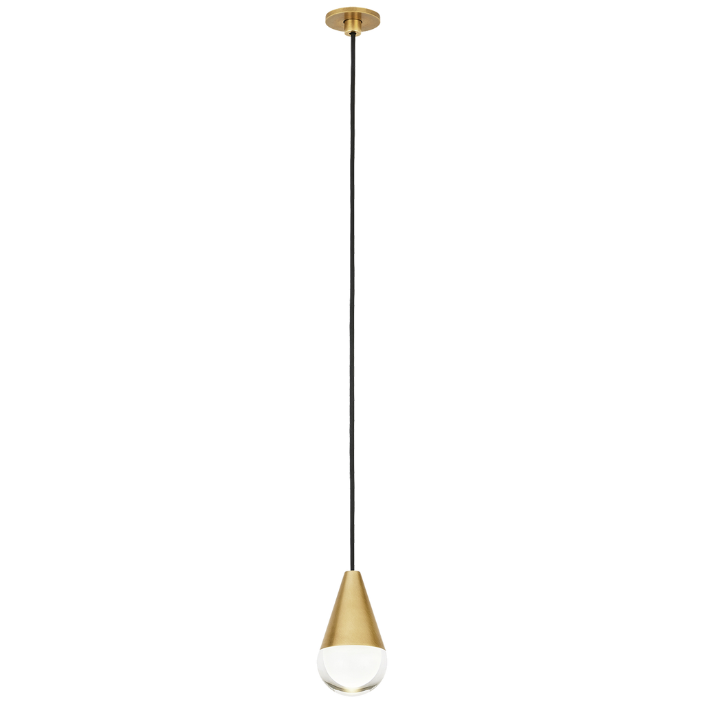 Cupola Port Alone Pendant 1 Light Port Alone Natural Brass 3000K 90 CRI integrated led 90 cri 3000k 120v-277v unv