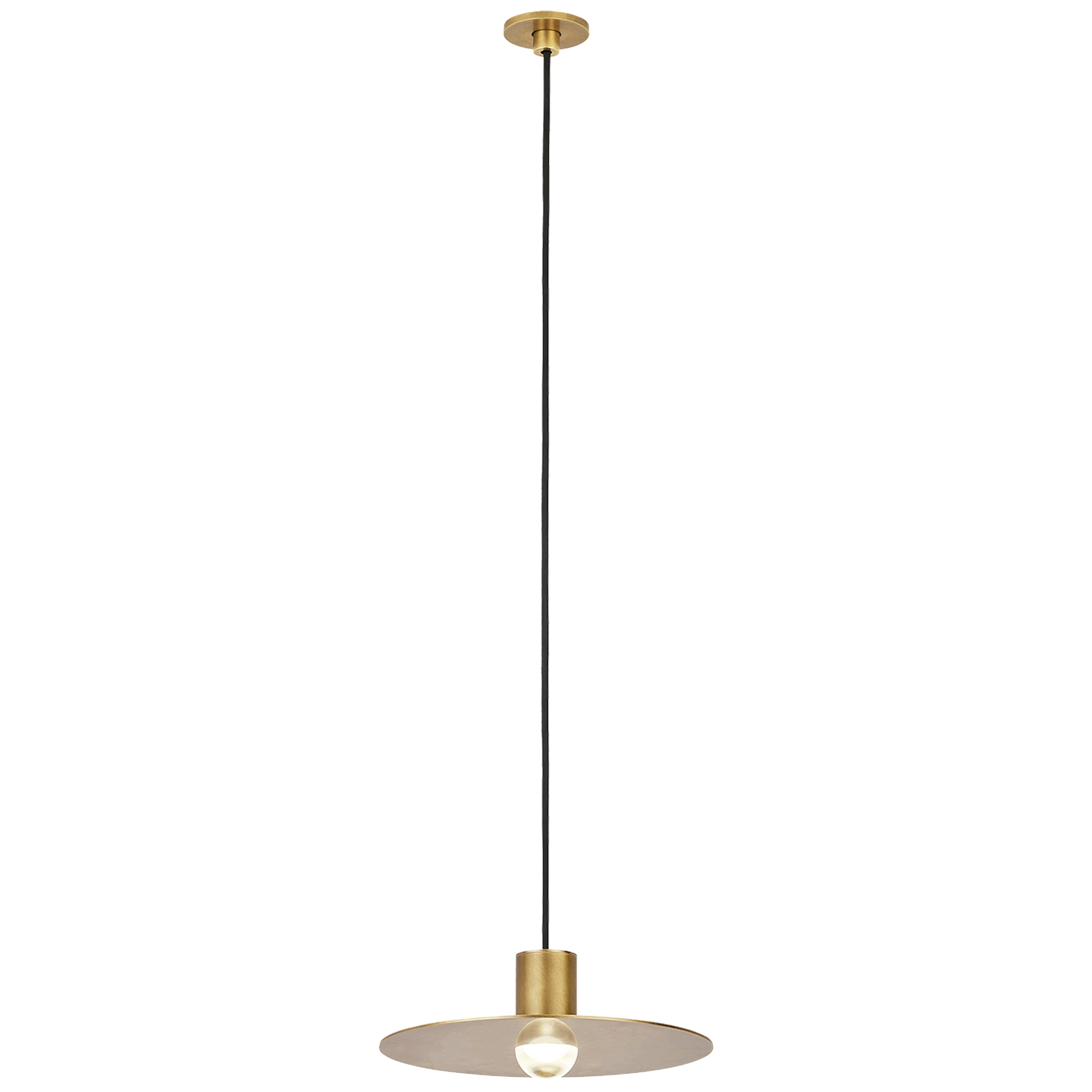 Eaves Port Alone Pendant 1 Light Port Alone Natural Brass 3000K 90 CRI integrated led 90 cri 3000k 120v-277v unv