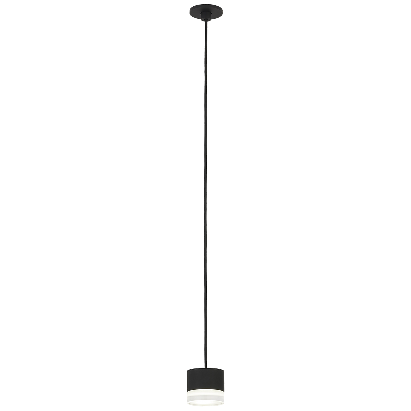 Gable Port Alone Pendant 1 Light Port Alone Nightshade Black 3000K 90 CRI integrated led 90 cri 3000k 120v-277v unv