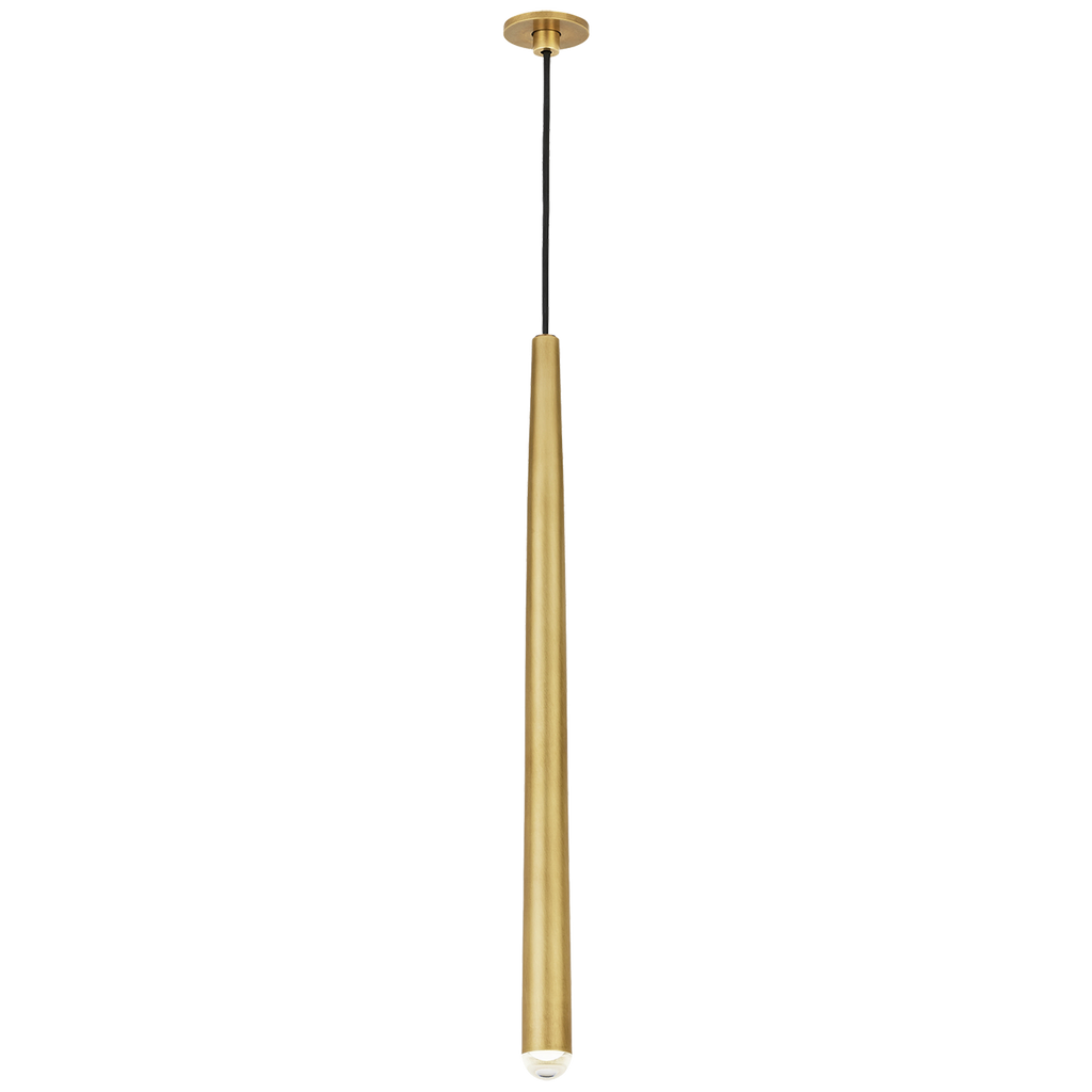 Pylon Port Alone Pendant 1 Light Port Alone Natural Brass Integrated LED 90 CRI 3000K 120-277V