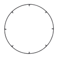 Trellis Spacer R824 Round 8 Port 24" nightshade black