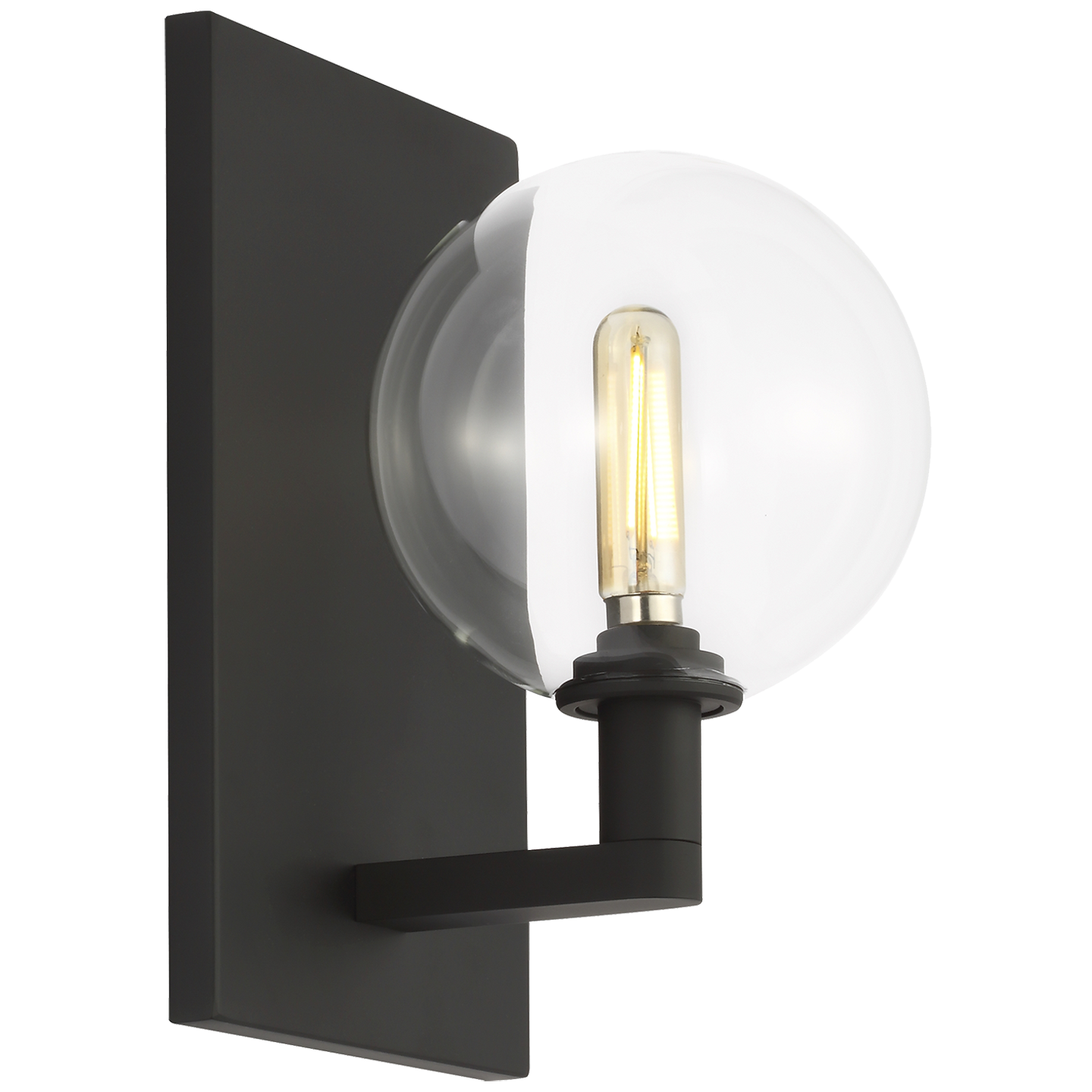 Gambit Single Wall Single Clear Nightshade Black Bulb Not Included