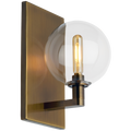 Gambit Single Wall Single Clear Aged Brass Bulb Not Included