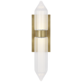 Langston Large Wall Sconce Plated Brass Integrated LED 90 CRI 2700K 120V