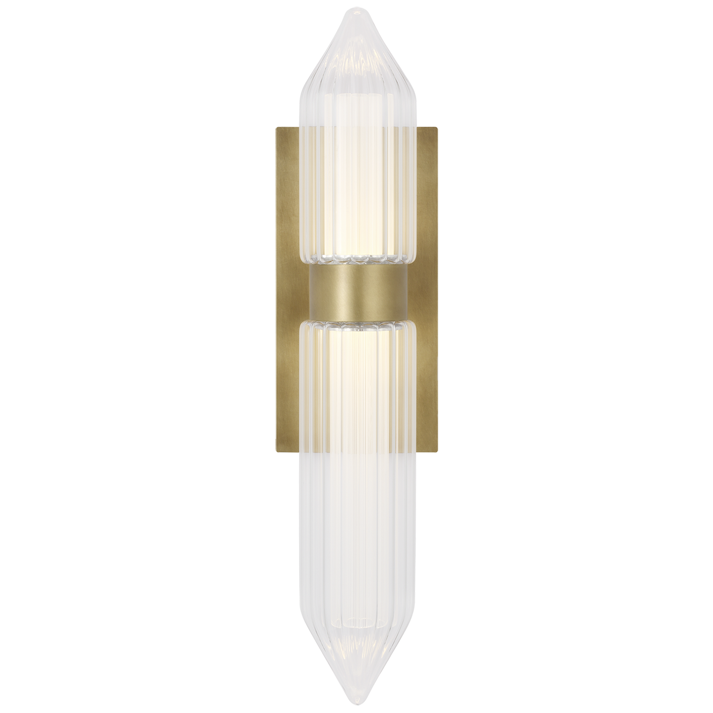 Langston Large Wall Sconce Plated Brass Integrated LED 2700K 90 CRI 277V