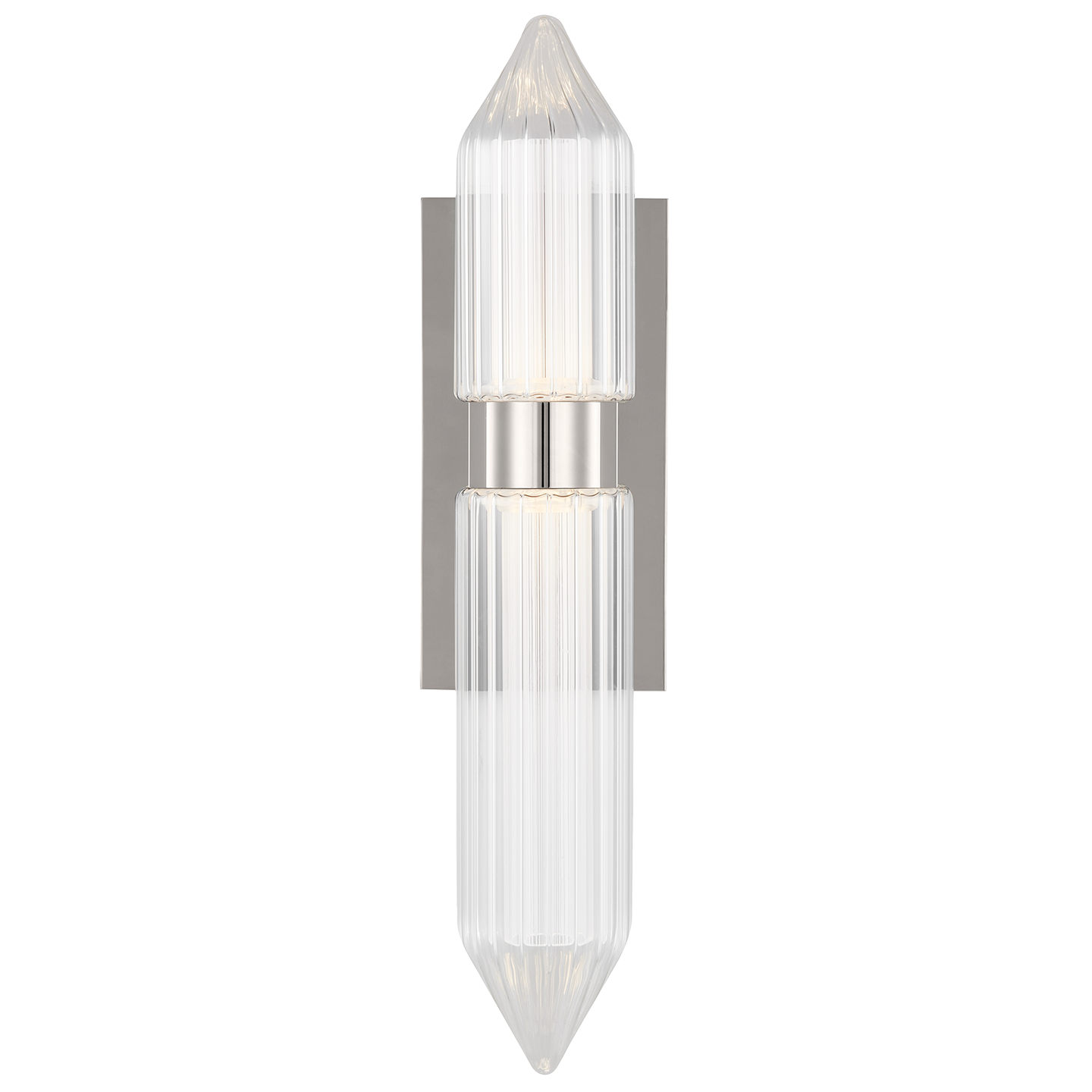 Langston Large Wall Sconce Polished Nickel Integrated LED 2700K 90 CRI 277V