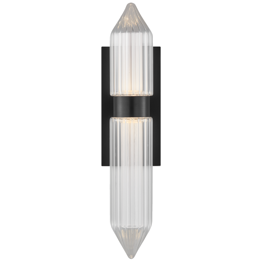 Langston Large Wall Sconce Plated Dark Bronze Integrated LED 2700K 90 CRI 277V