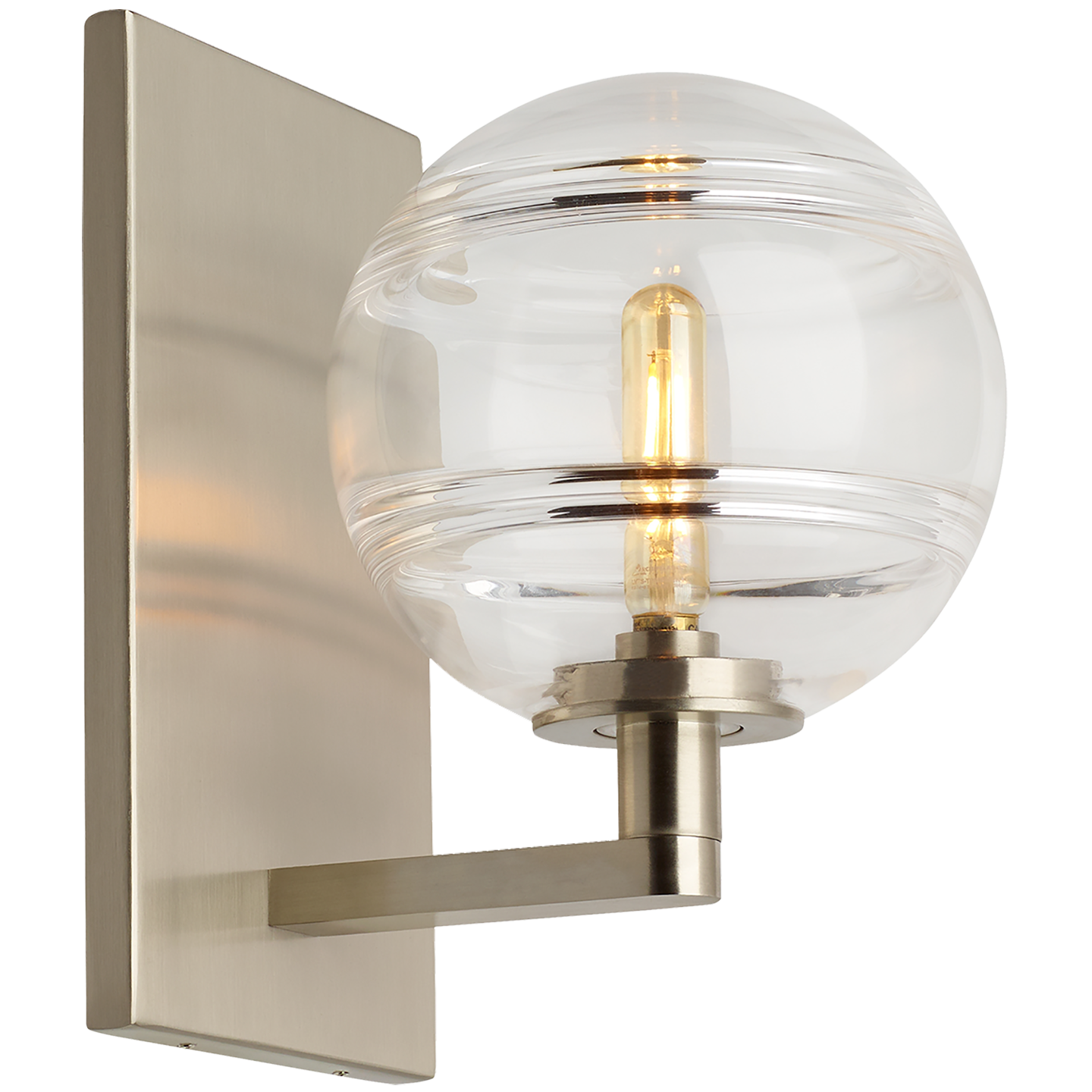 Sedona Wall Clear Satin Nickel T6 LED 2700K 90 CRI 120V