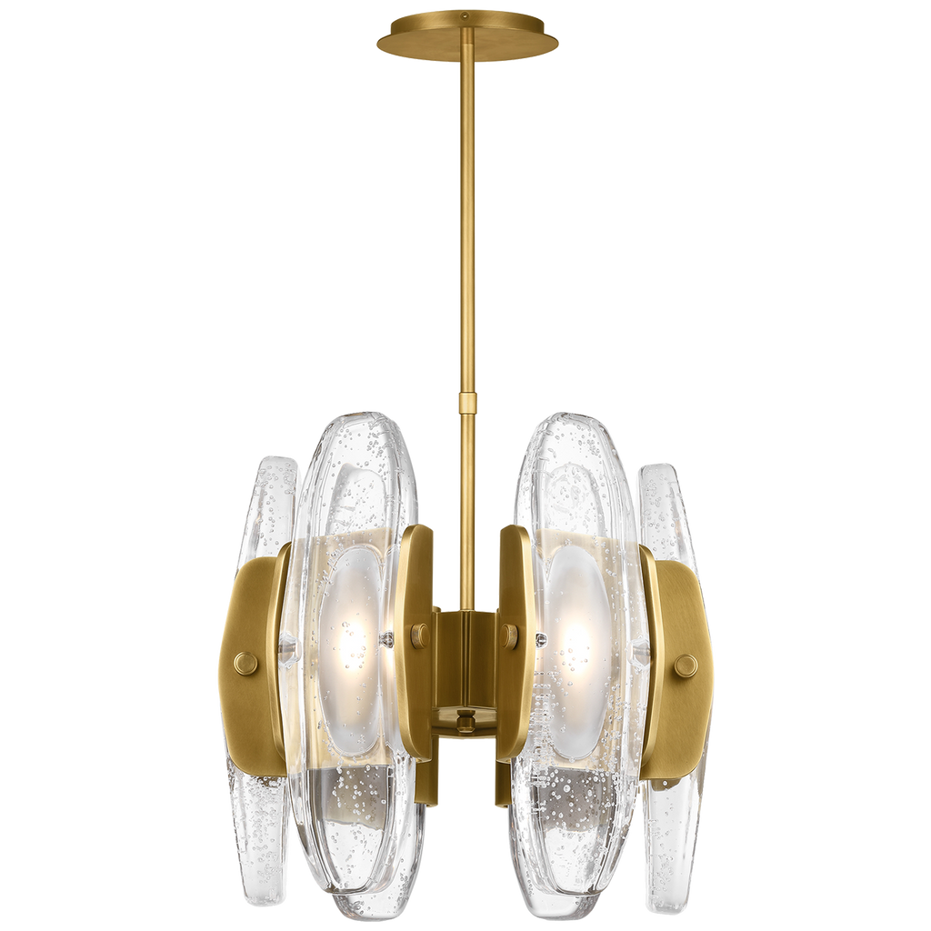 Wythe Small Chandelier 6 Light plated brass 2700K 90 CRI integrated led 90 cri 2700k 120v-277v unv