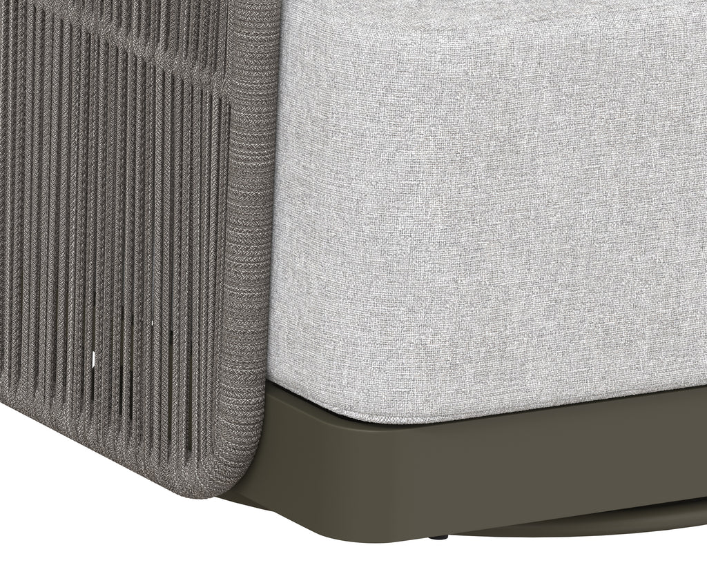 Allariz Swivel Armchair - Warm Grey - Gracebay Light Grey
