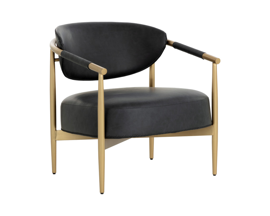 Heloise Lounge Chair - Bravo Black