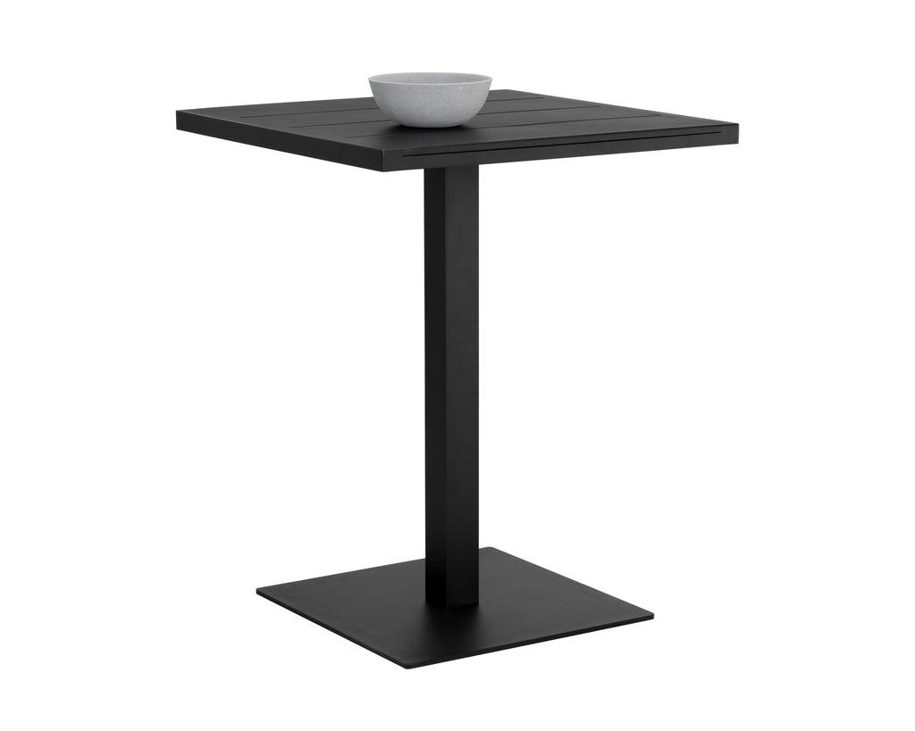 Merano Bar Table - Square - Black