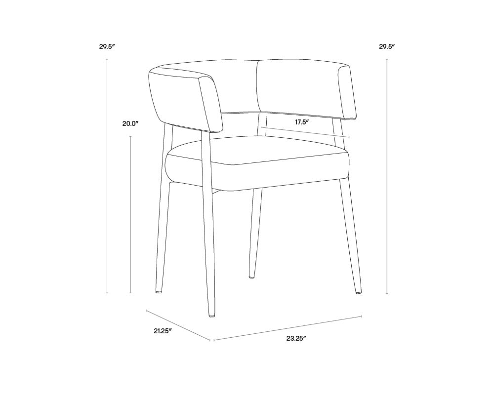 Maestro Dining Armchair - Abbington Navy