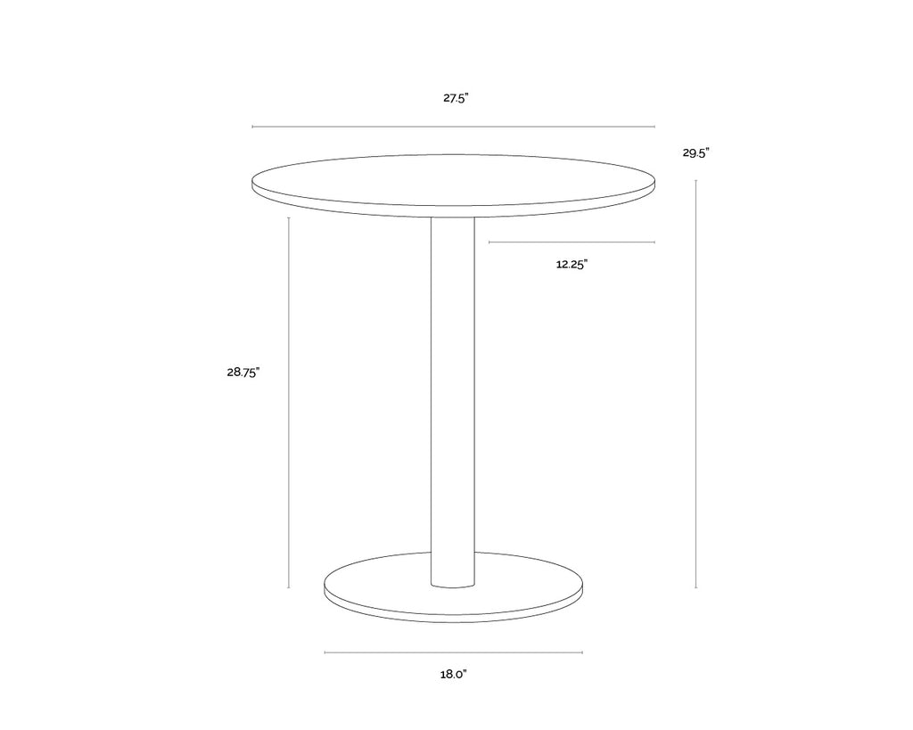 Suki Bistro Table - 27.5"
