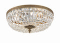 Waltham 16'' Swarovski Spectra Crystal Olde Brass Flush Mount