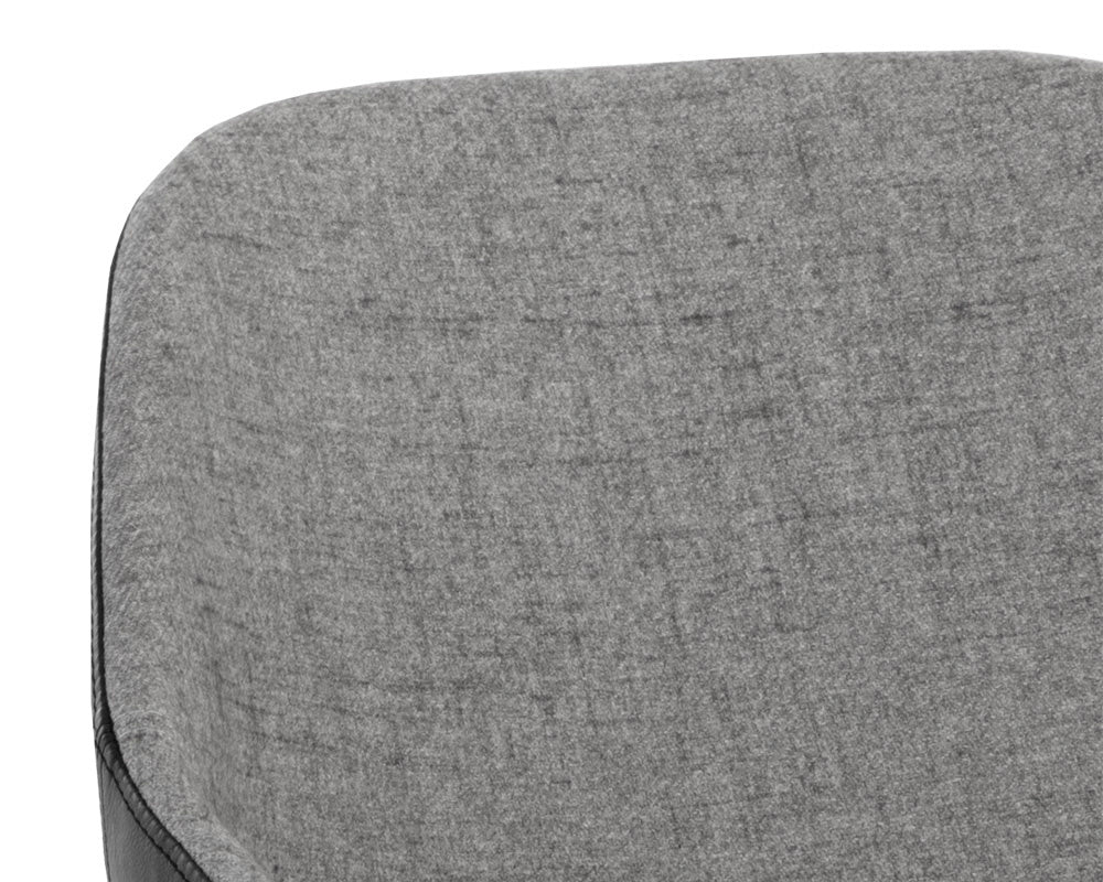 Mccoy Swivel Dining Chair - Nightfall Black / November Grey